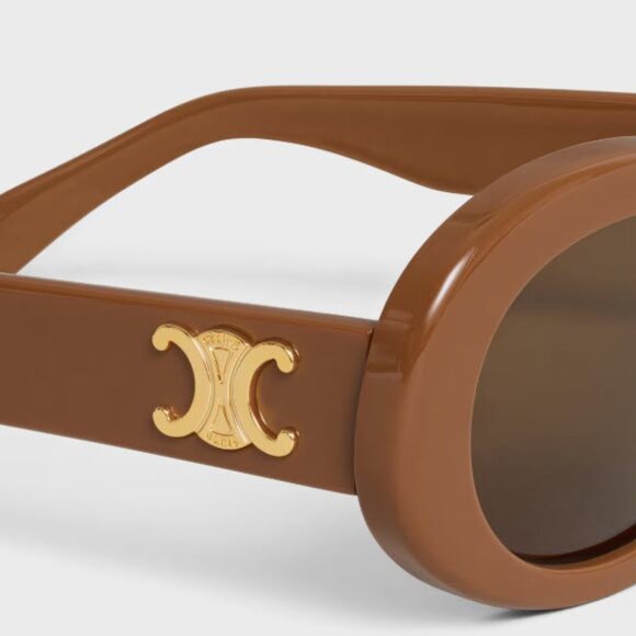 NIB Celine Triomphe 52MM Acetate Oval Sunglasses - Picture 2 of 9